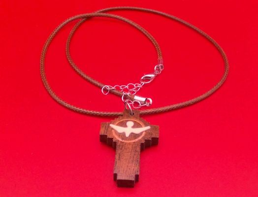 Handmade Wooden Cross Necklace