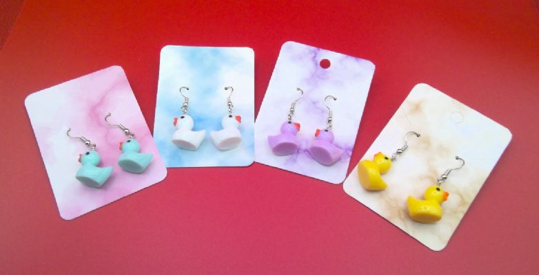 Duck Earrings - Choose Your Color!