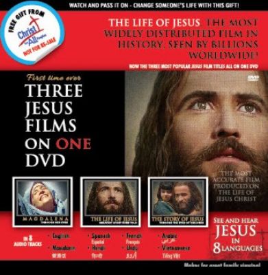 3 Jesus Film On 1 DVD in 8 Languages